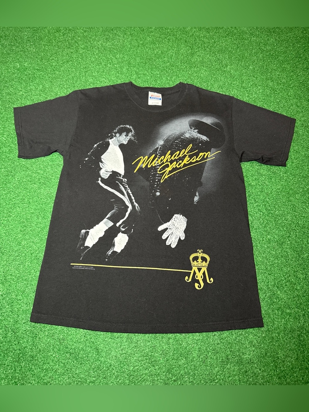 Michael Jackson Vintage Black Medium T Shirt Y2K King Of Pop Famous Glove